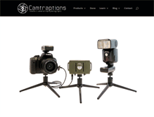 Tablet Screenshot of camtraptions.com